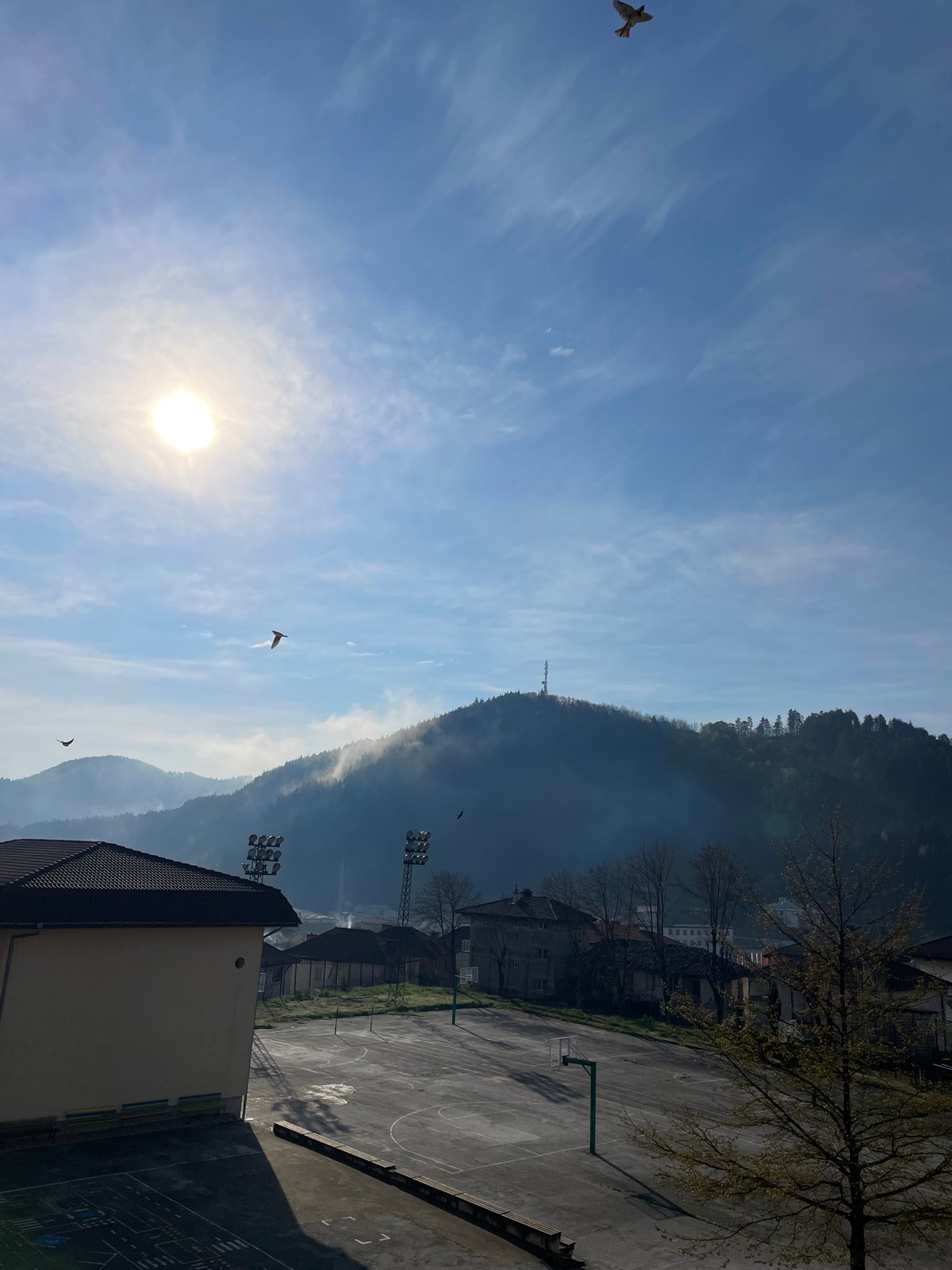 Morning documentation captures classroom scenes, mountain views in Zlatograd