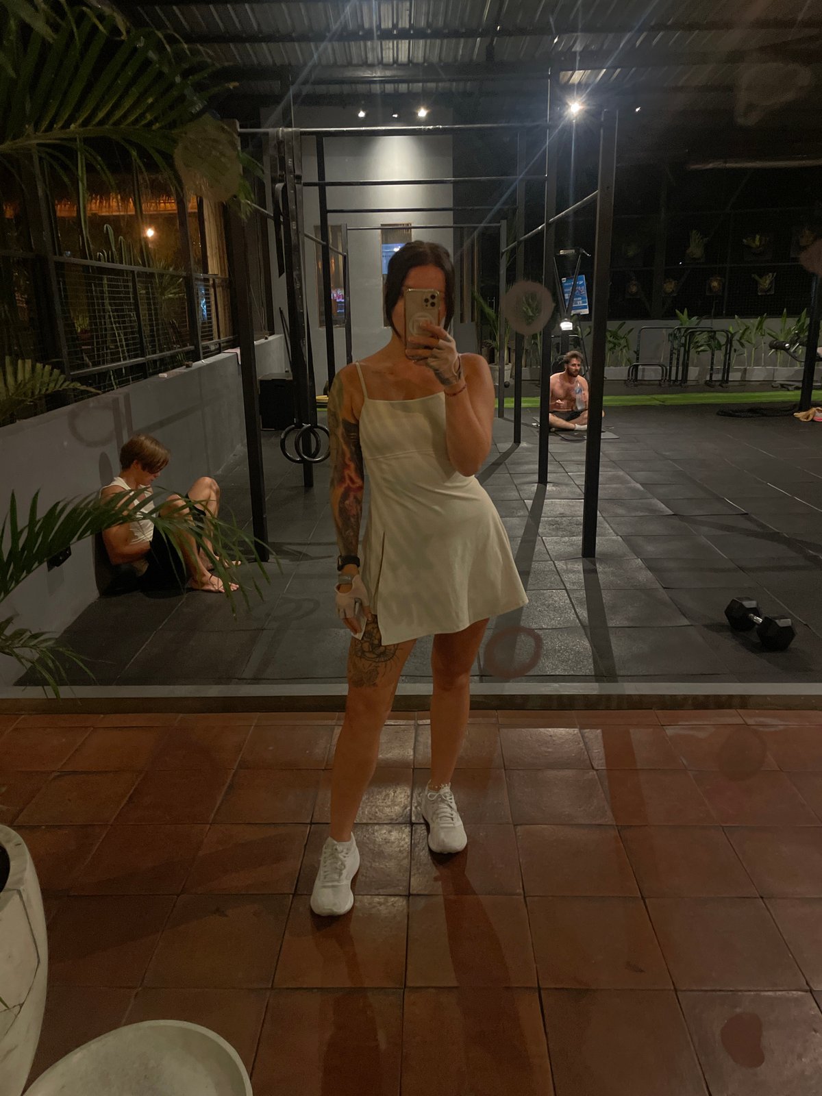 Gym session selfies and space shots from Mengwi, Bali