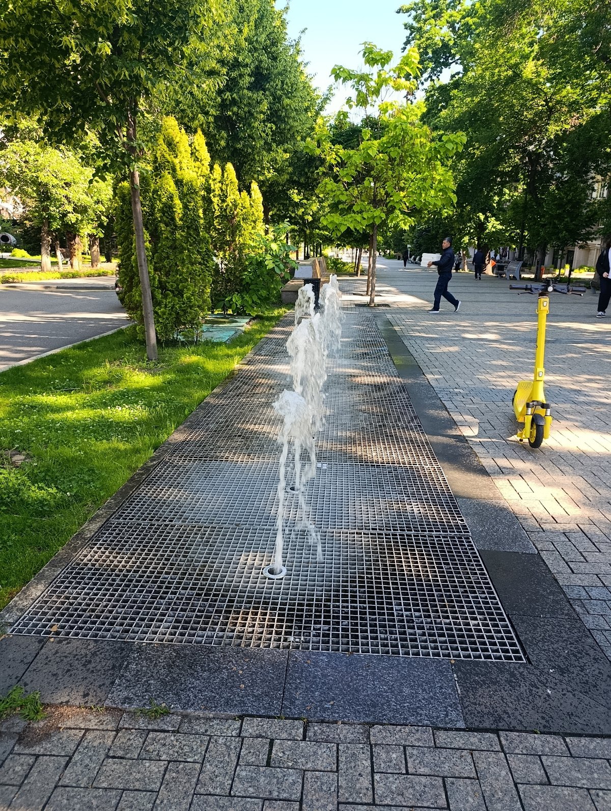 Almaty's fountains and public spaces documented in morning survey