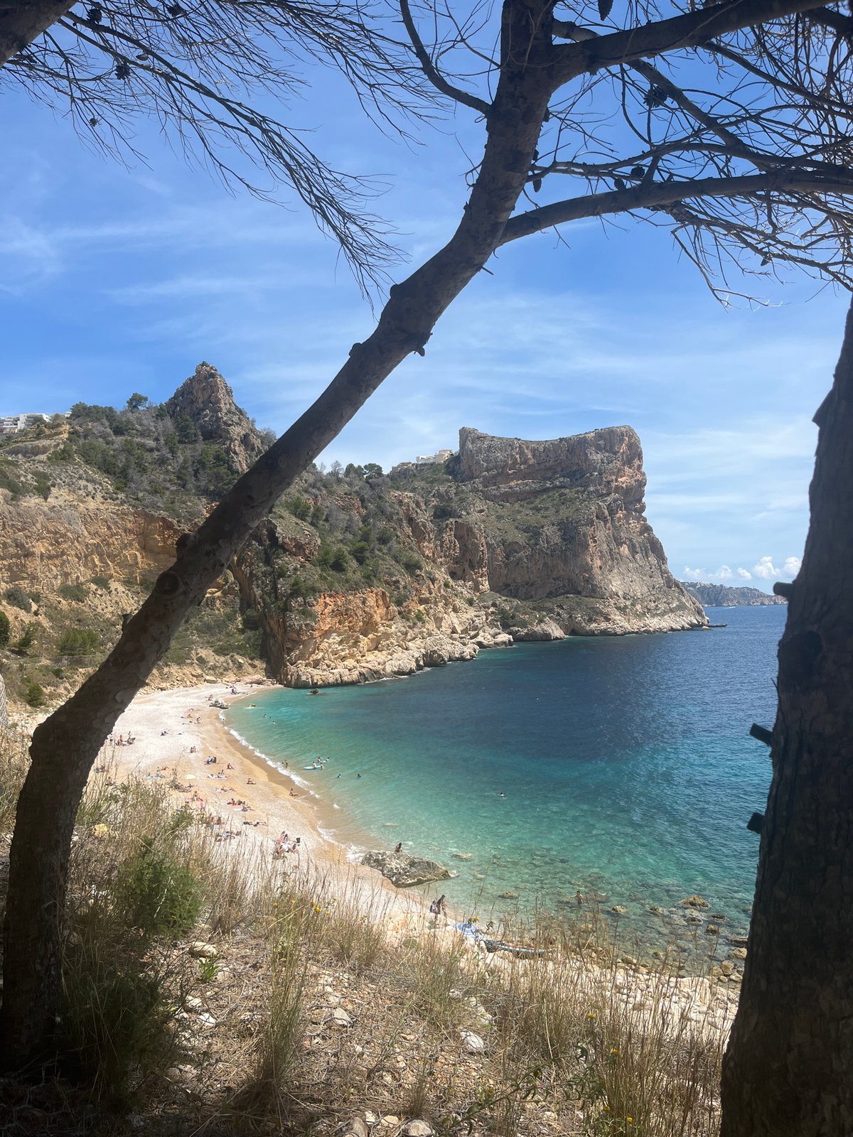 Scenic views captured at Cala del Moraig beach, Spain