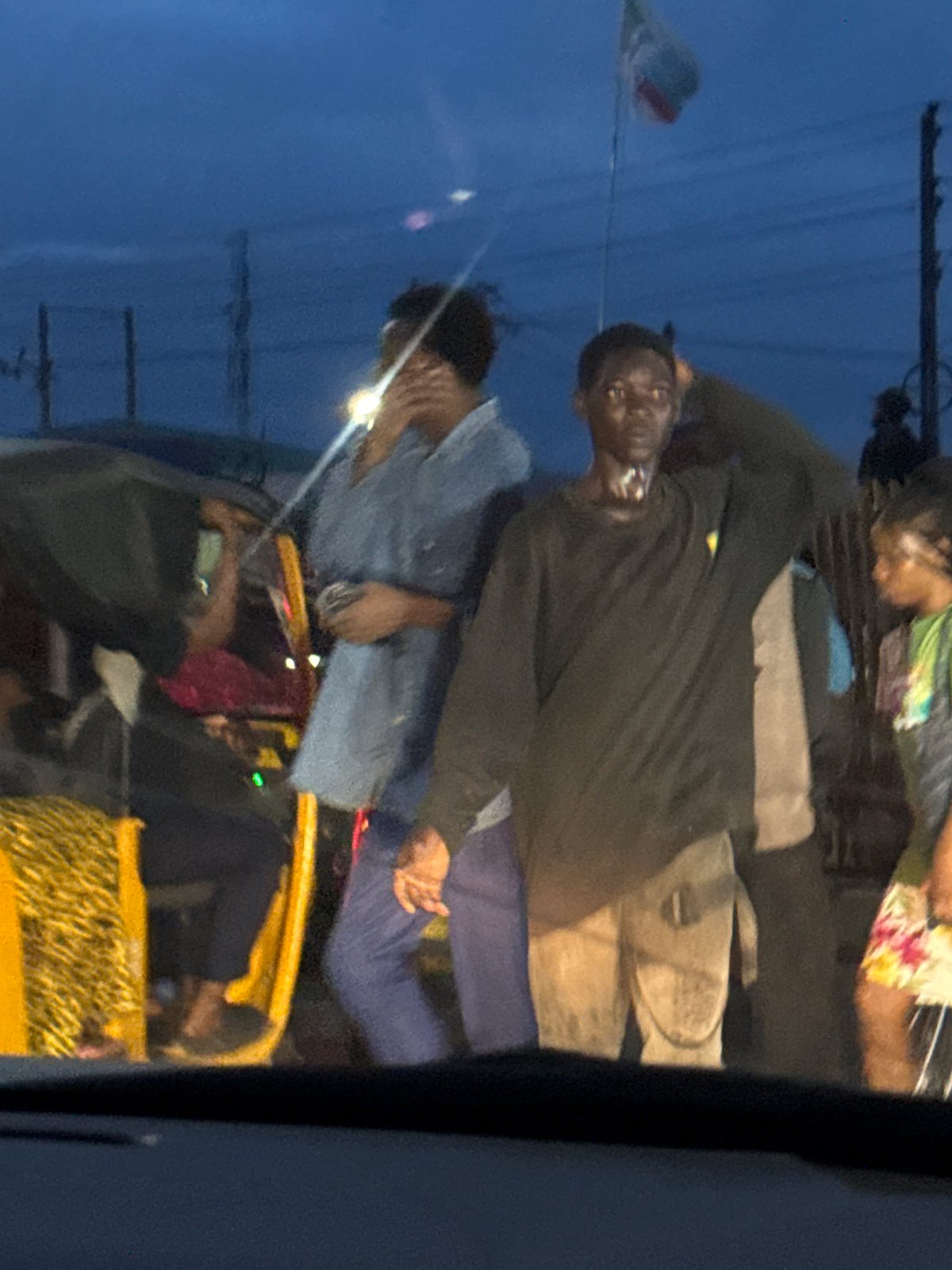 Evening street activity across Lekki and Lagos