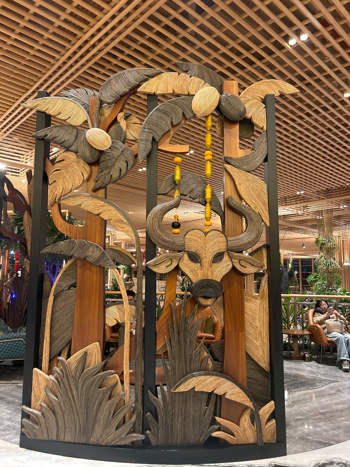 Religious artifact shop displays Ganesha statues in Gangamuthanahalli