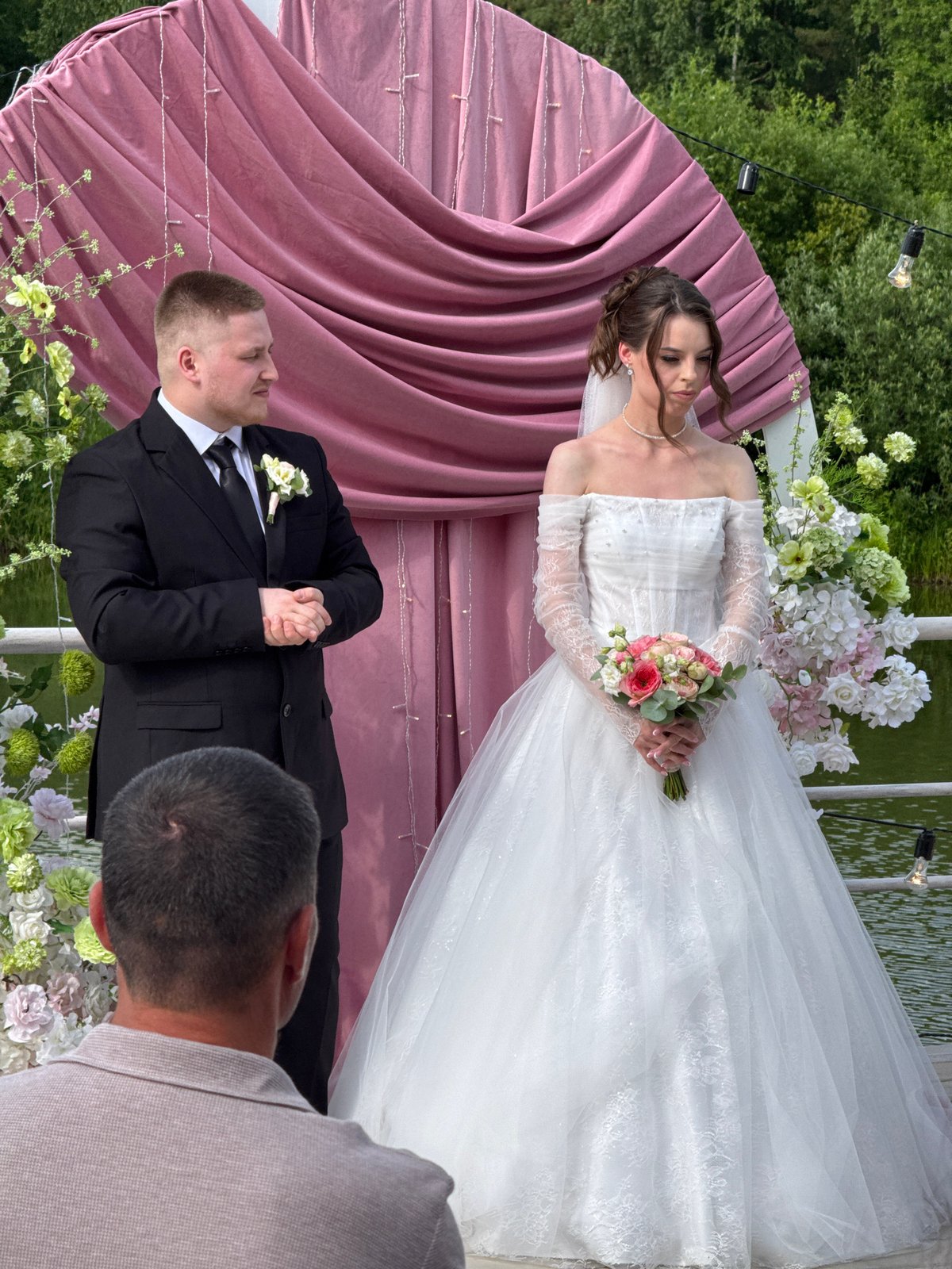 Outdoor wedding ceremony in Votkinsk, Russia