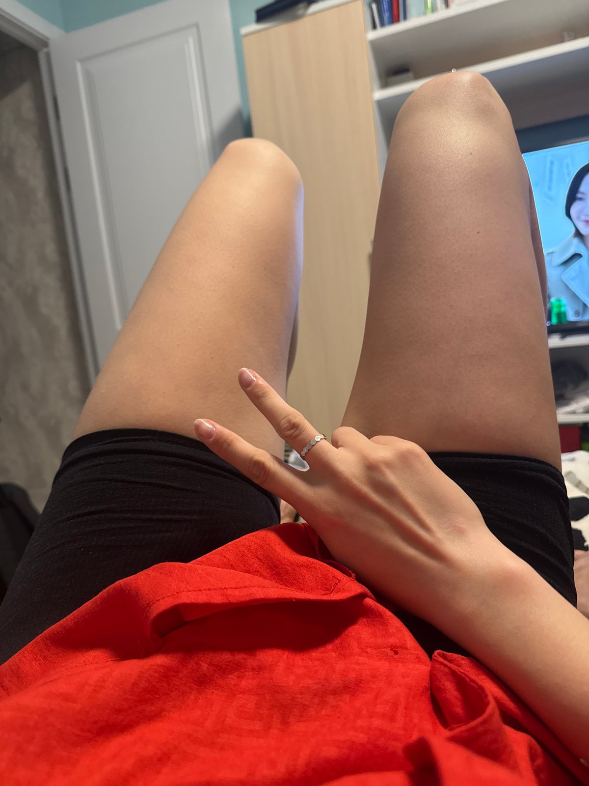 Casual evening moments documented in Izhevsk home setting