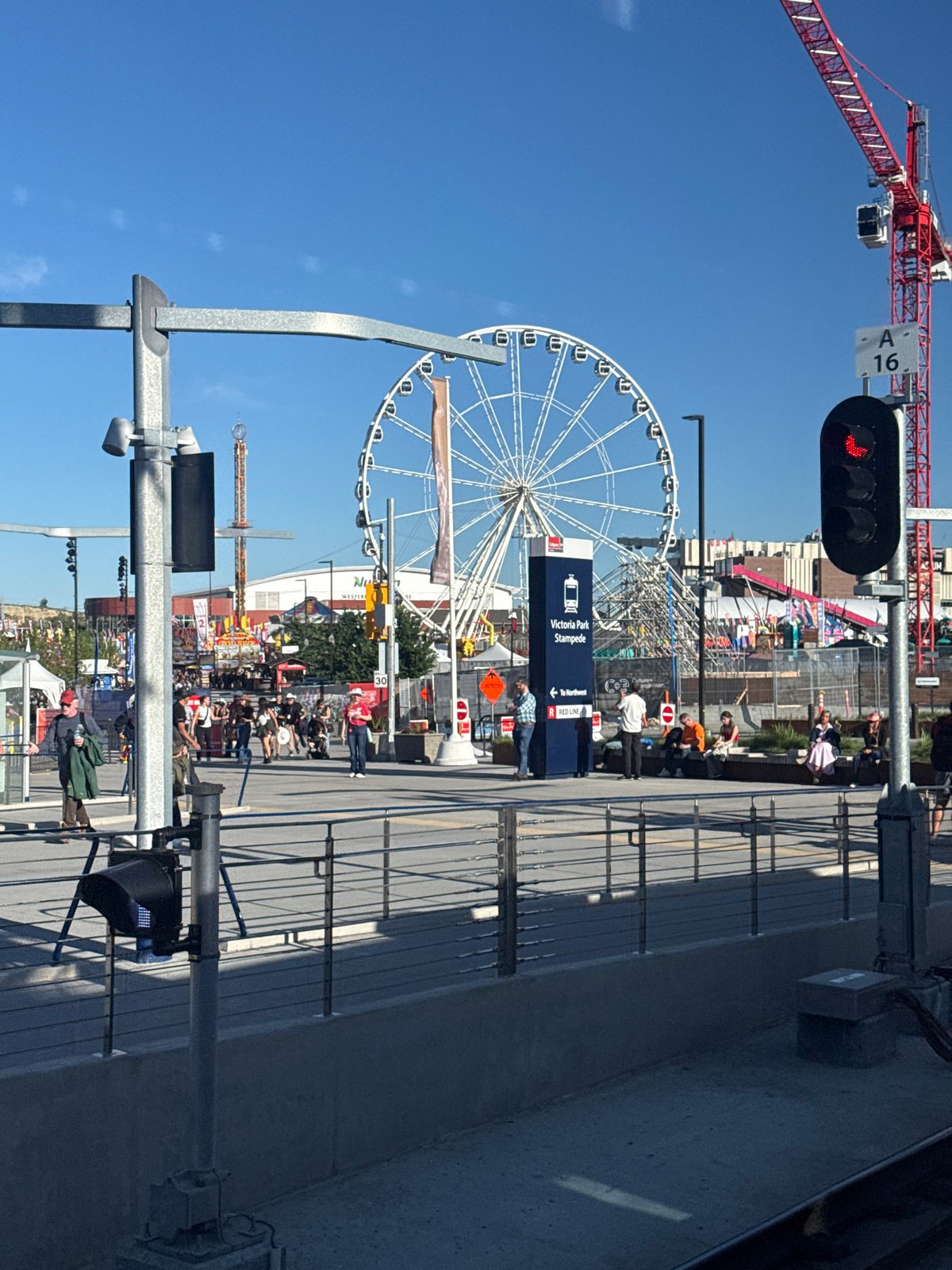 Sunny day at the Calgary Stampede midway