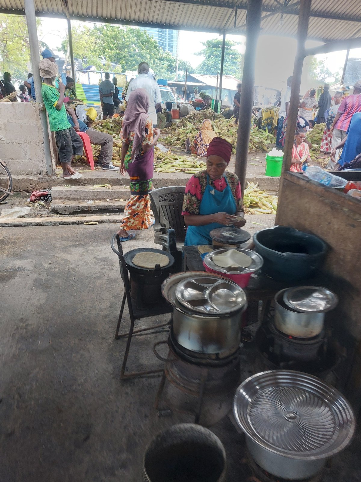 Morning street life documented across Dar es-Salaam commercial districts