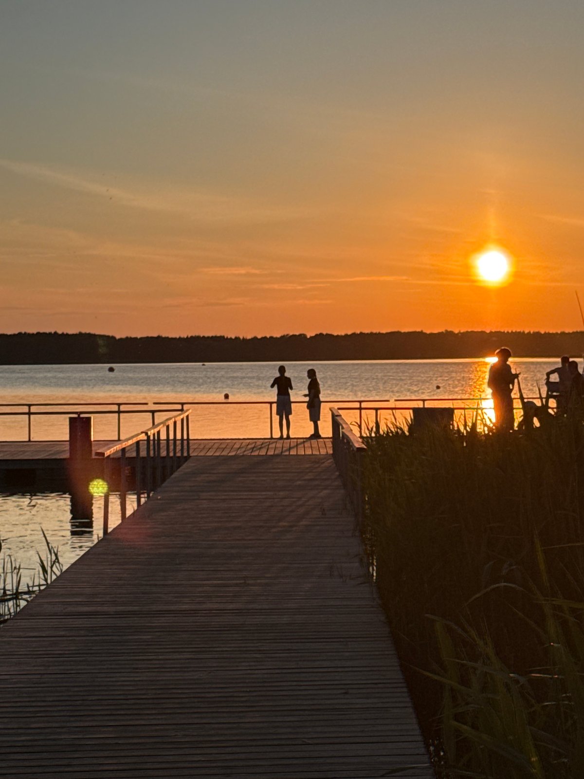 Sunset observed over water near Tallinn, Estonia
