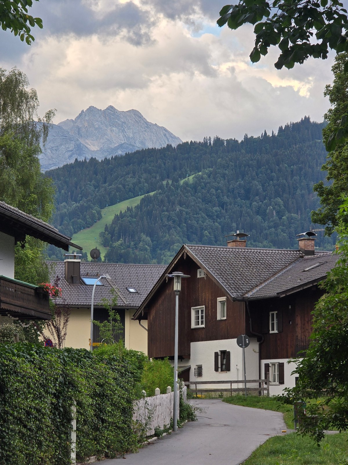 Strolling Garmisch-Partenkirchen's streets with the Alps overhead