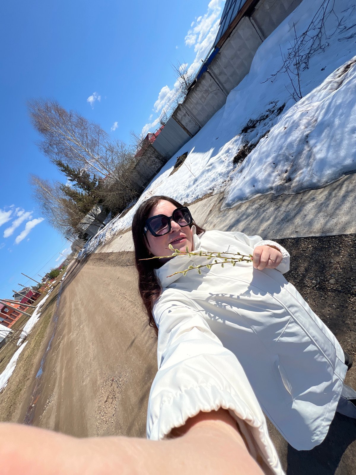 Spring photoshoot with baby captured on Noviy streets