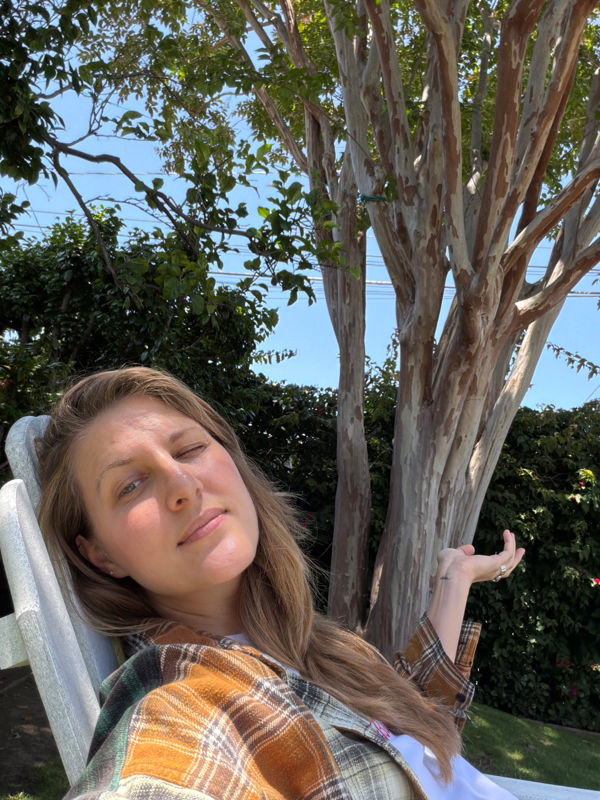 Santa Monica resident documents quiet evening with pets, companion
