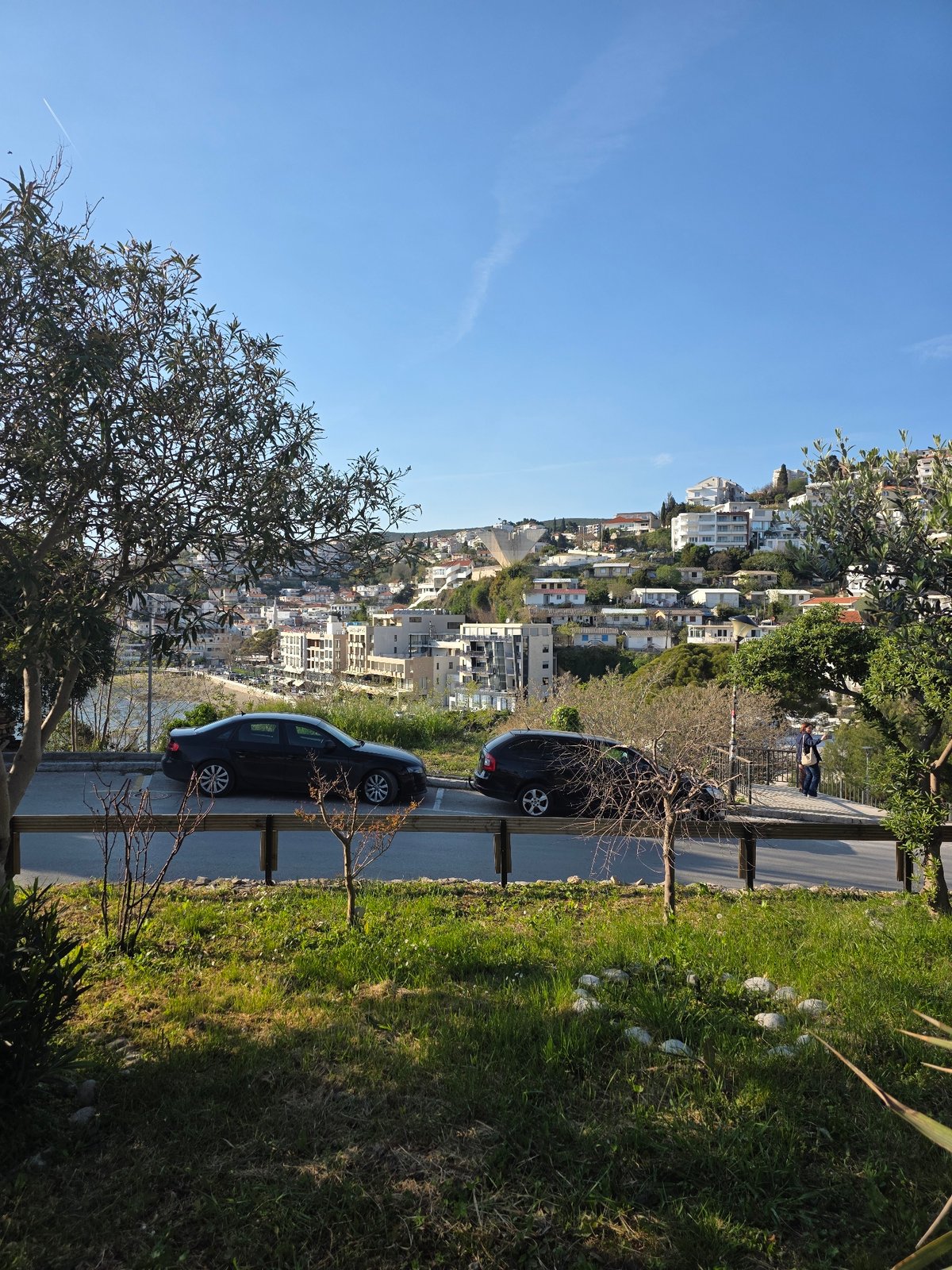 Tourist captures coastal views of Ulcinj, Montenegro