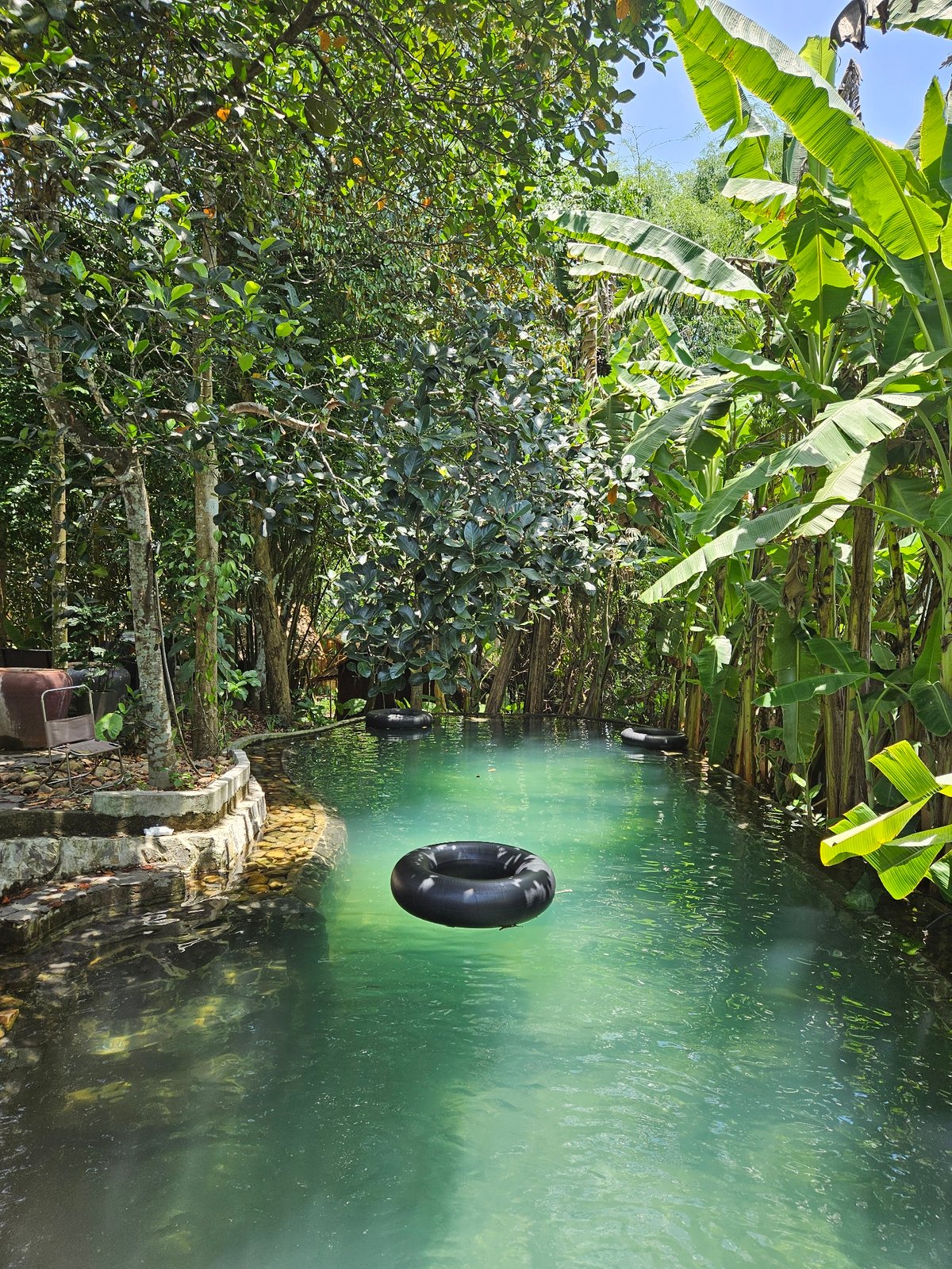Natural pool day among tropical vegetation in Đà Nẵng