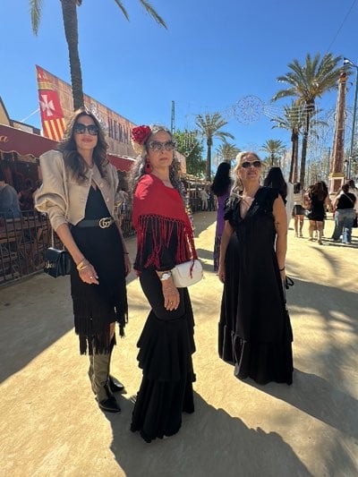 Traditional flamenco fashion showcased at Jerez horse fair festival