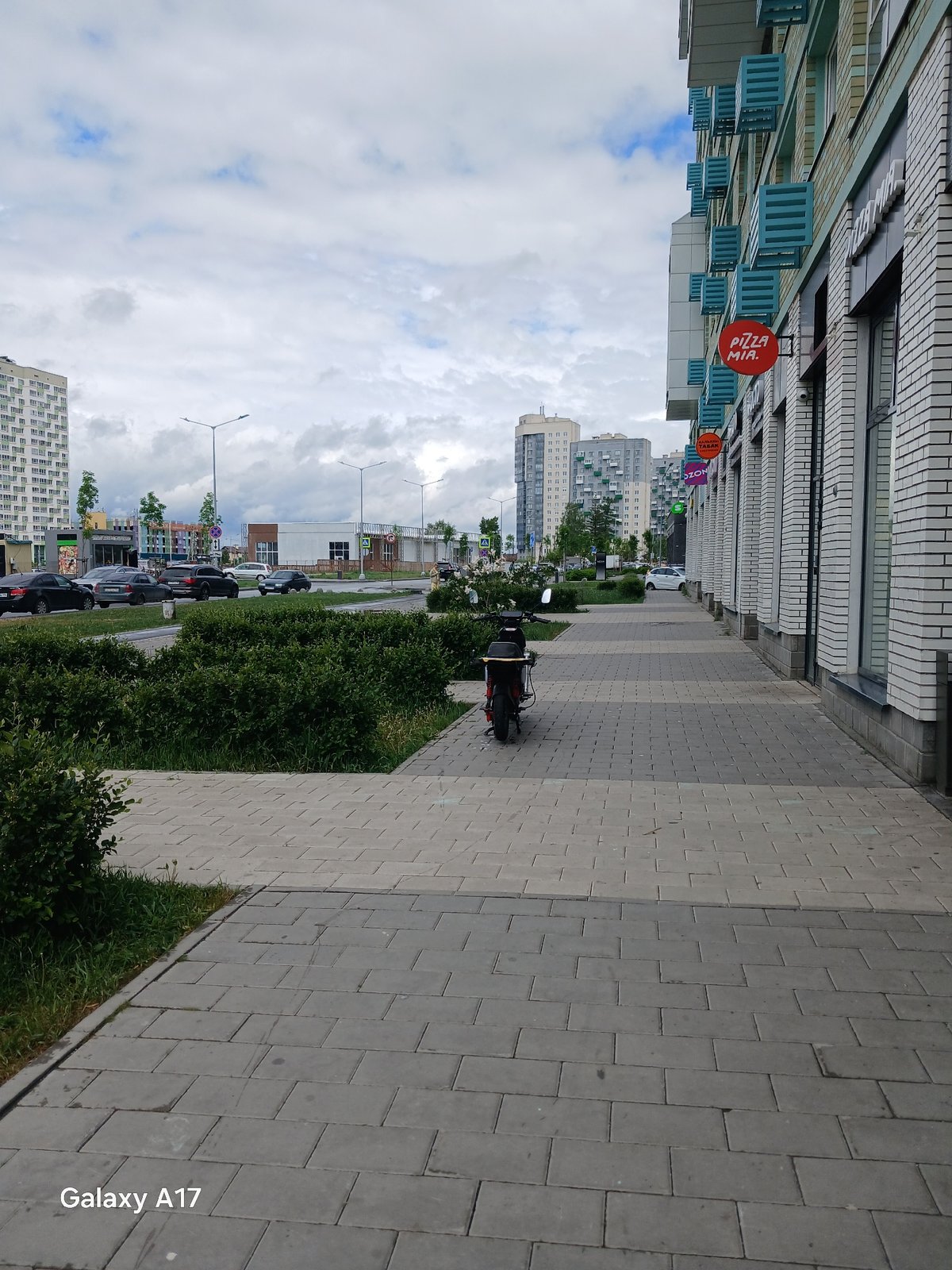 Morning routine documented in rainy Yekaterinburg by mother and child