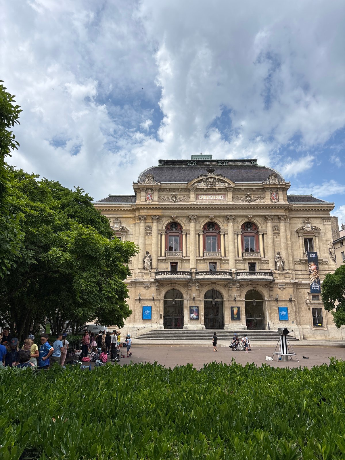 Morning documentation of Lyon's Opéra and riverfront architecture