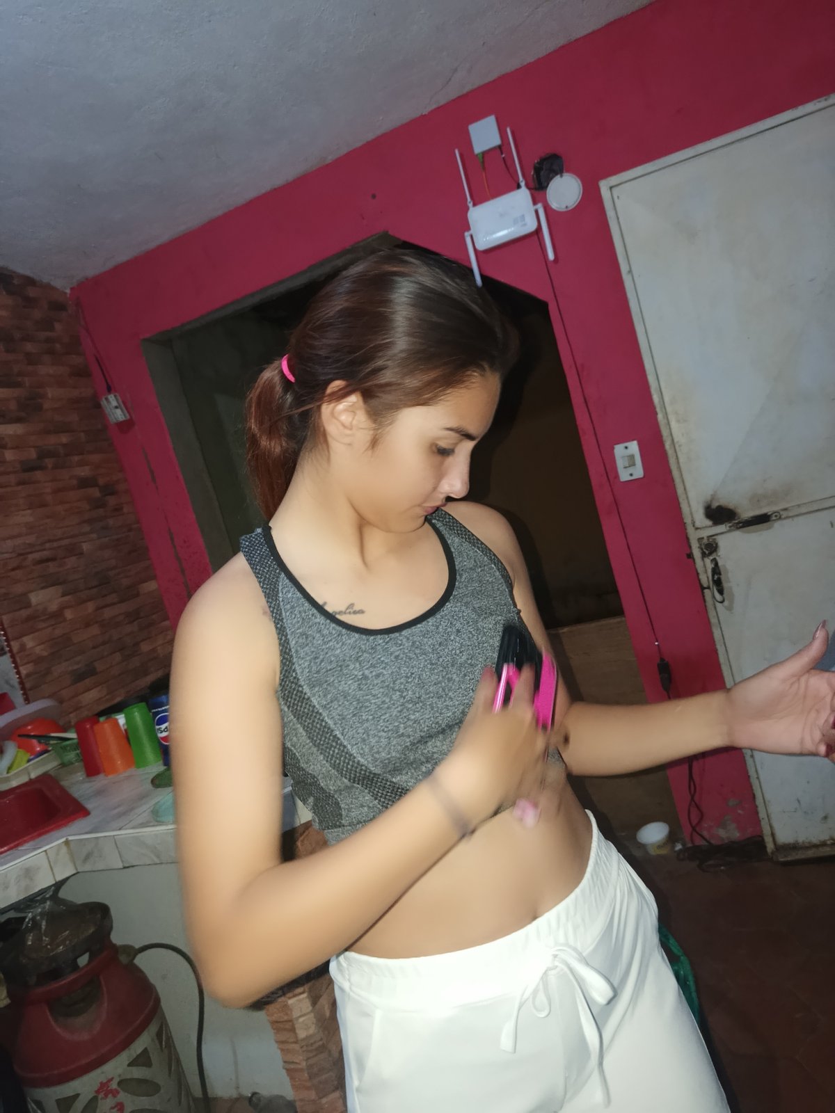 Late-night domestic moments captured in Juan Griego, Venezuela home