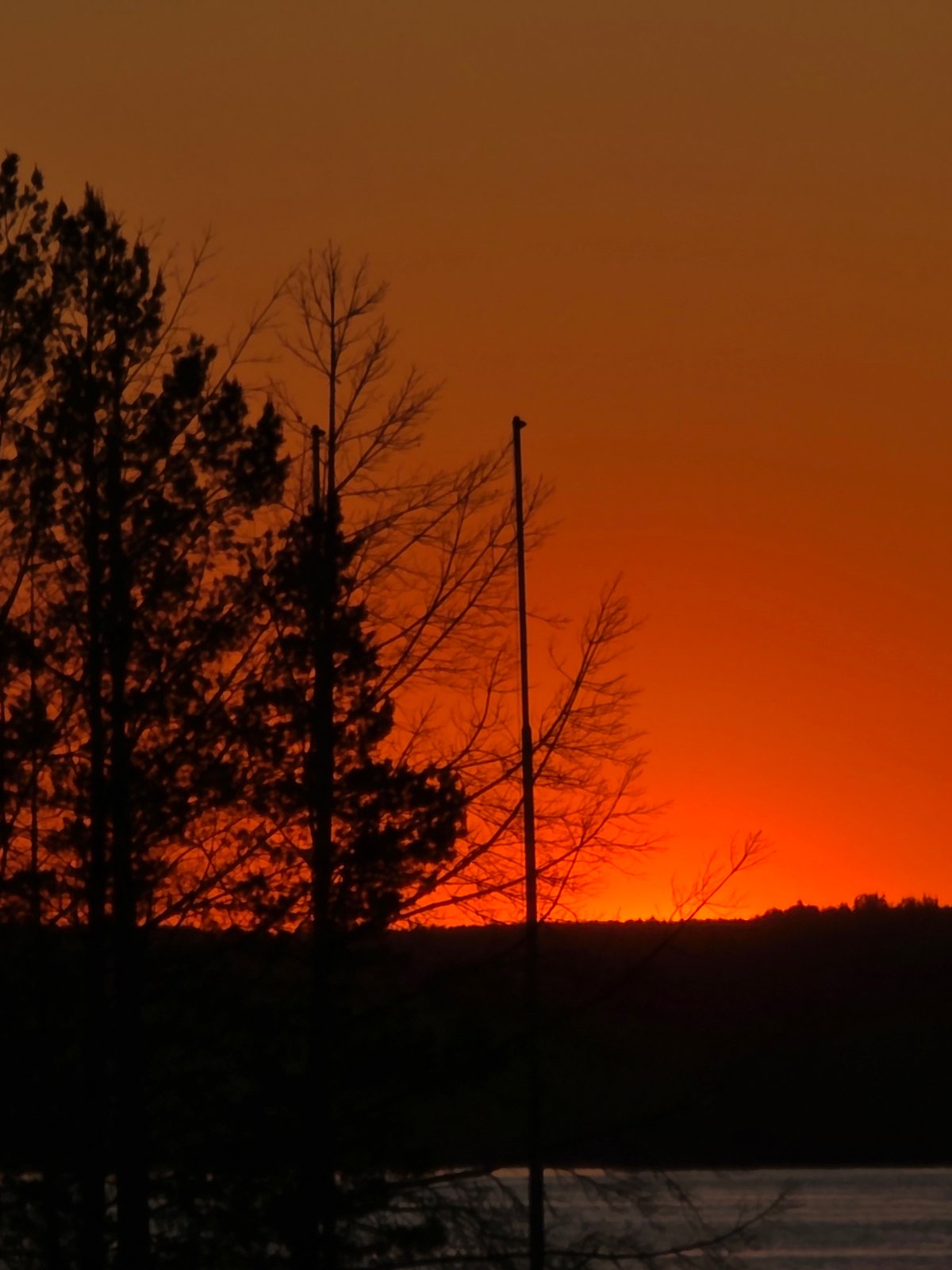 Sunset observed from multiple angles in Chaikovsky, Russia