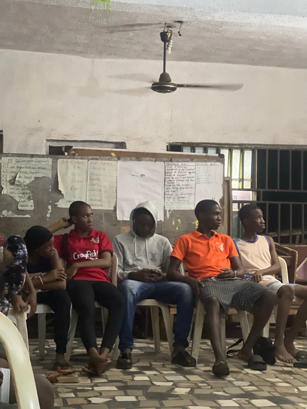 Indoor youth gathering in Nkpor blends prayer, community, and learning