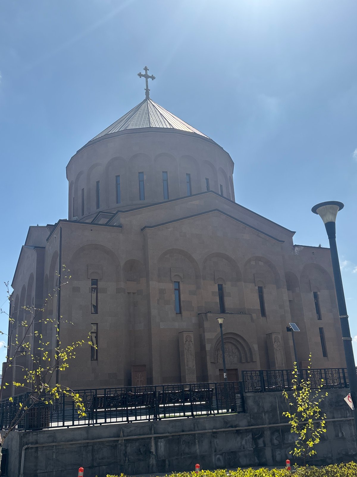 Saint Gregory Cathedral documented in Yerevan morning observation