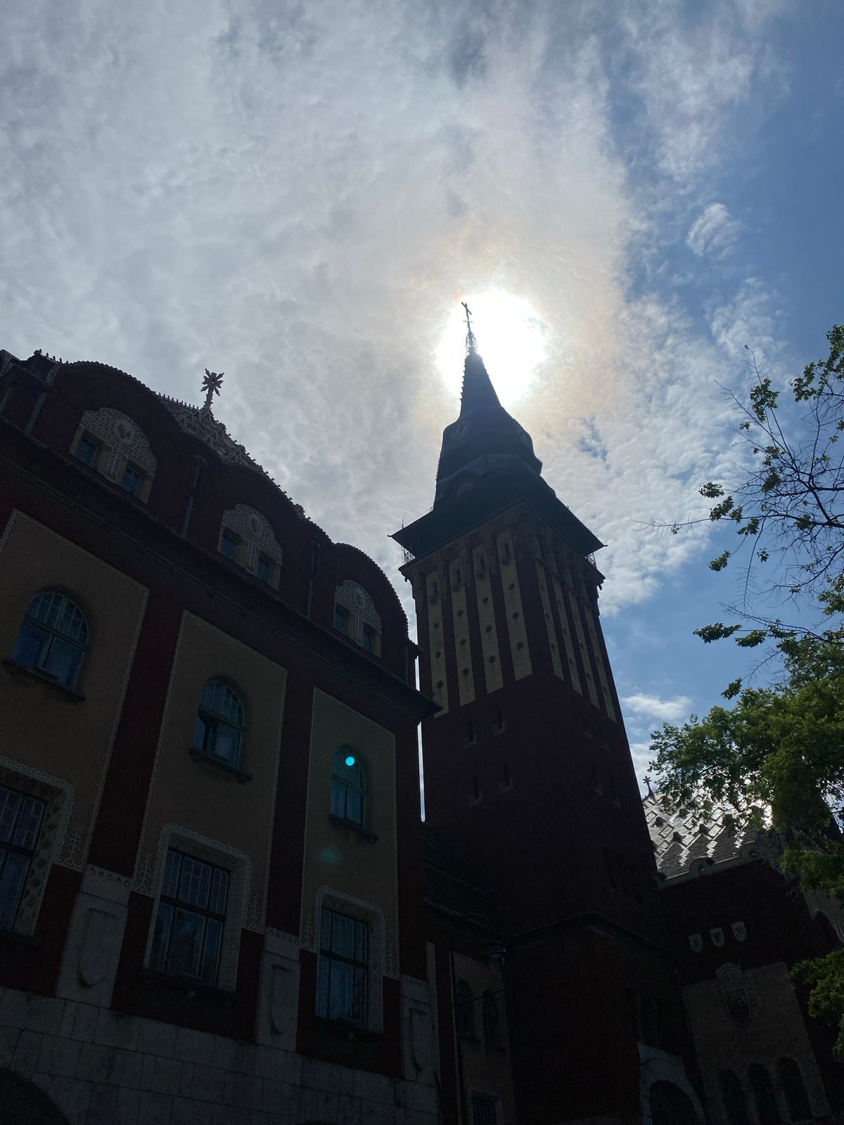 Witness documents historic Art Nouveau architecture in Subotica square