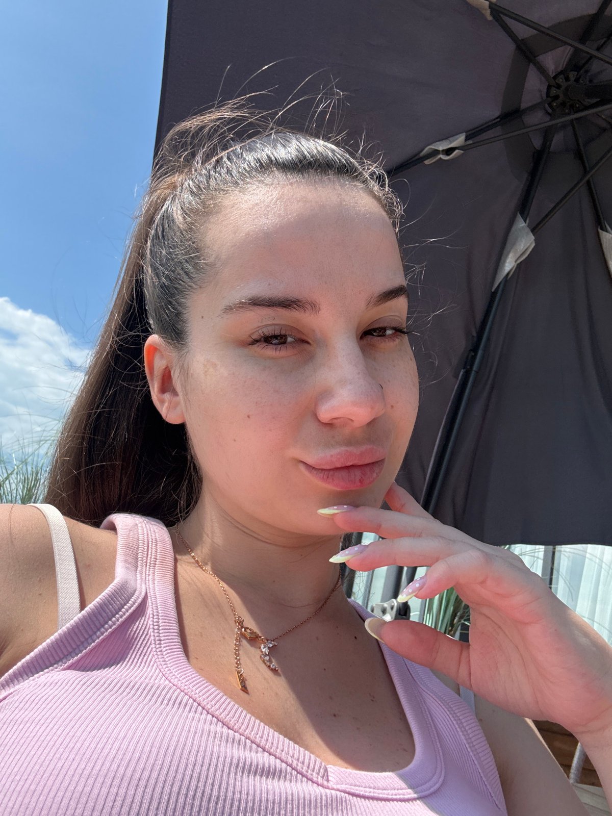 Woman spotted enjoying sunny weather in Varna, Bulgaria