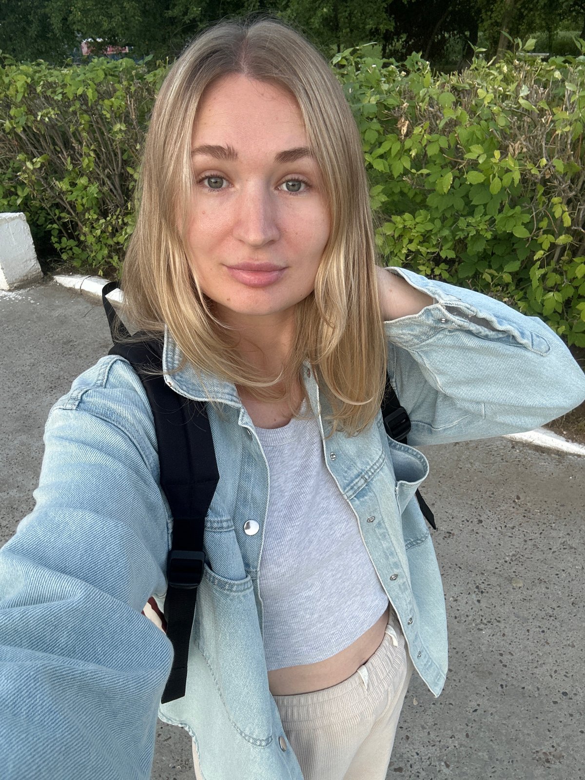 Selfie series outdoors in Chaikovsky, Russia