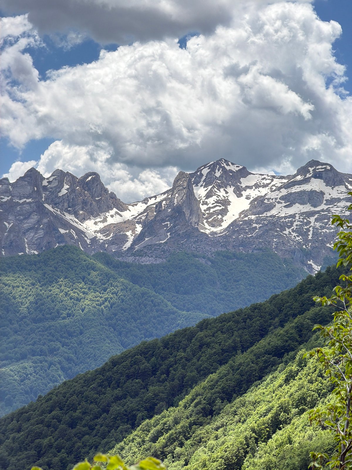 Mountain landscape documented in Dragovića Polje, Montenegro