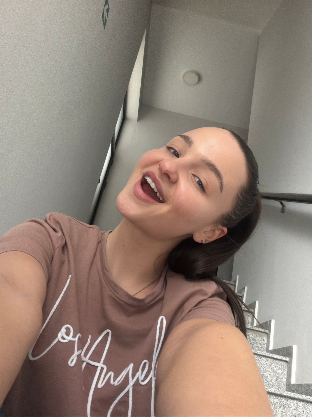 Woman documents morning with selfies and luxury cars in Sofia