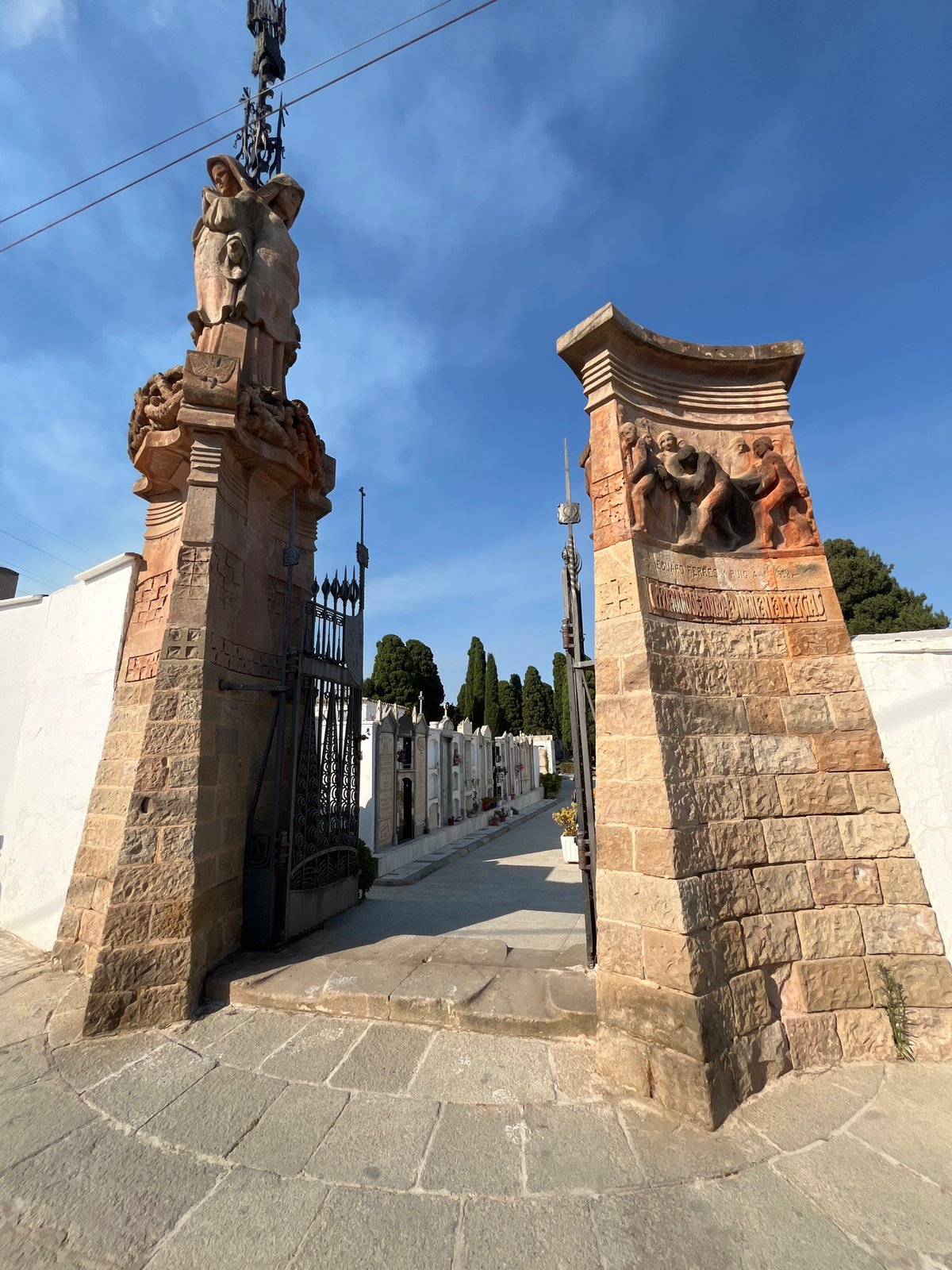 Inside the historic cemetery of Vilassar de Mar