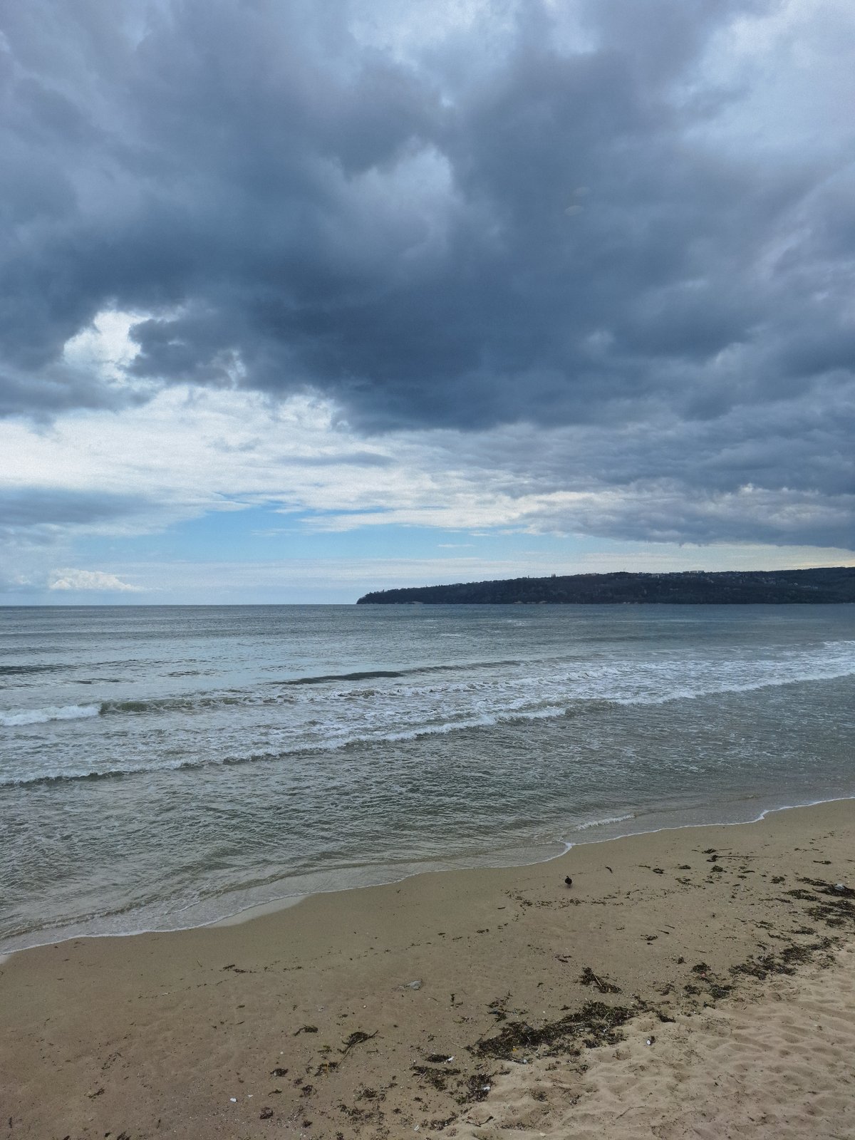 Morning stroll through overcast Varna coastline and gardens documented