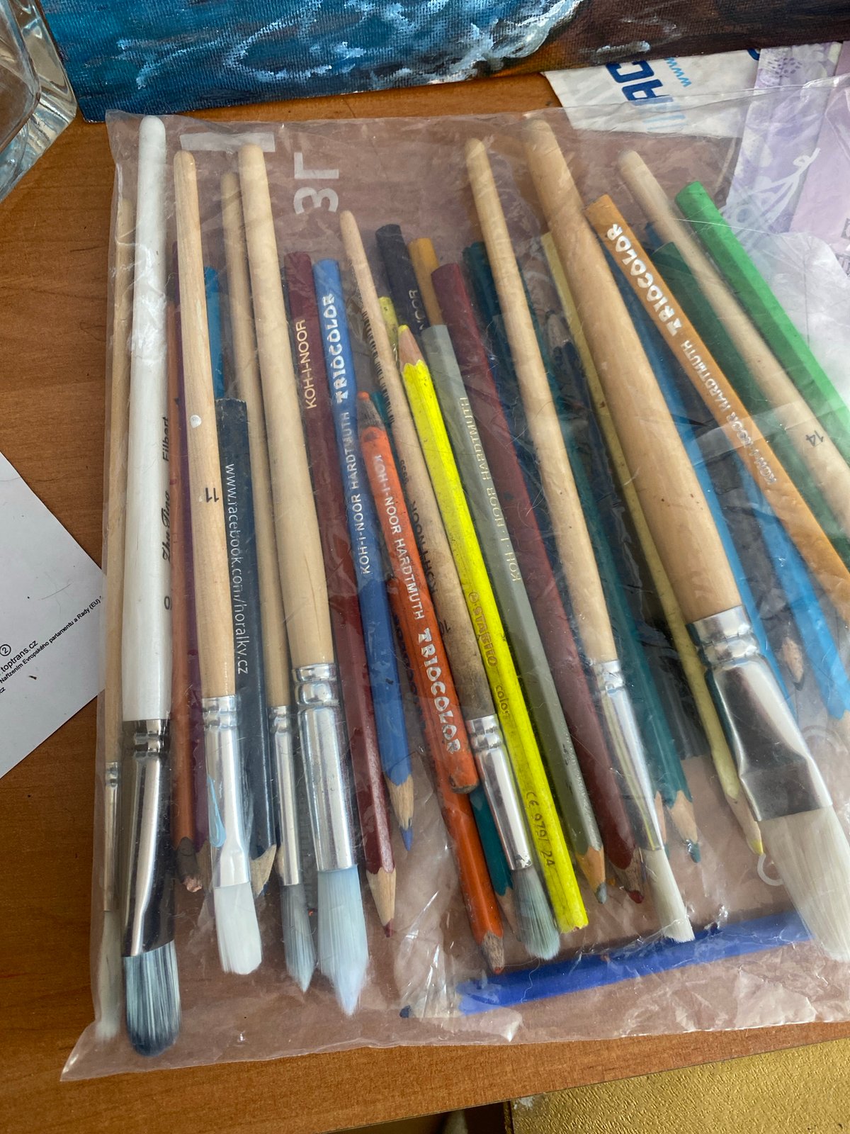 Art studio organization session in Bílina home