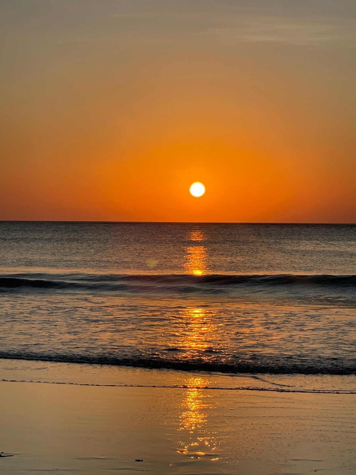 Beach sunset with horseback riding and evening strolls