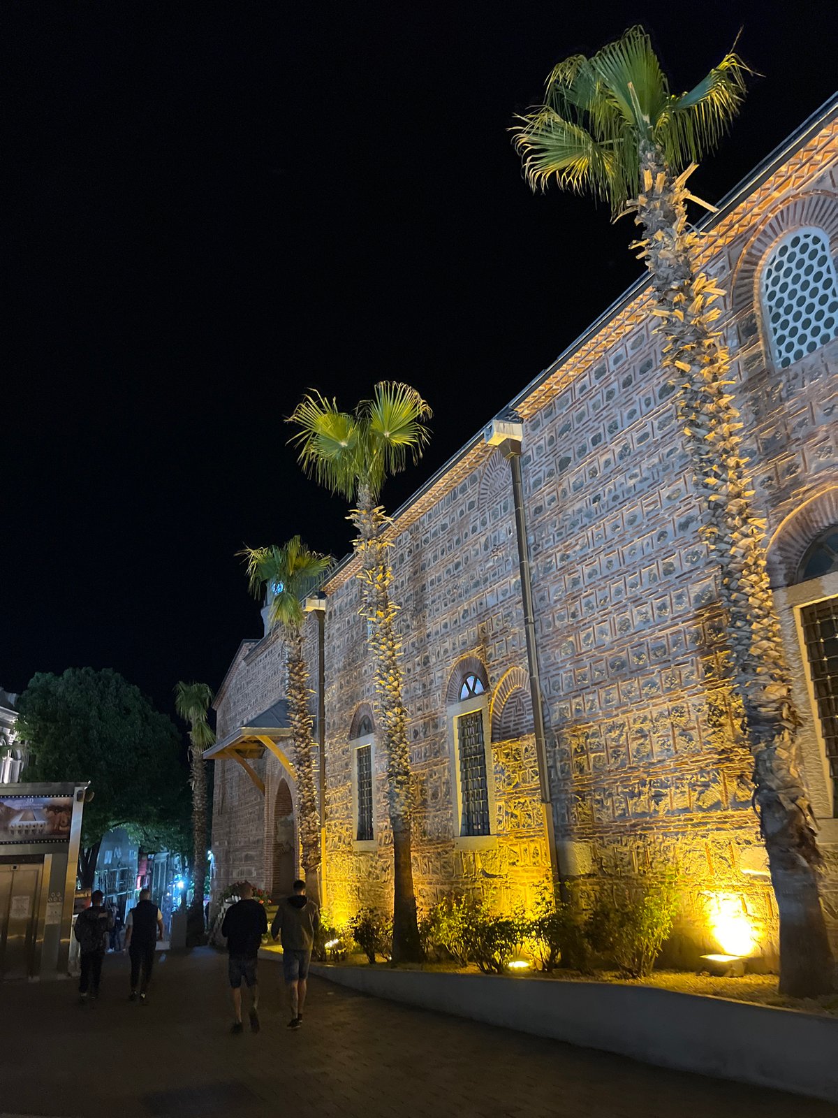 Evening observations captured around Plovdiv's historic Dzhumaya Mosque district
