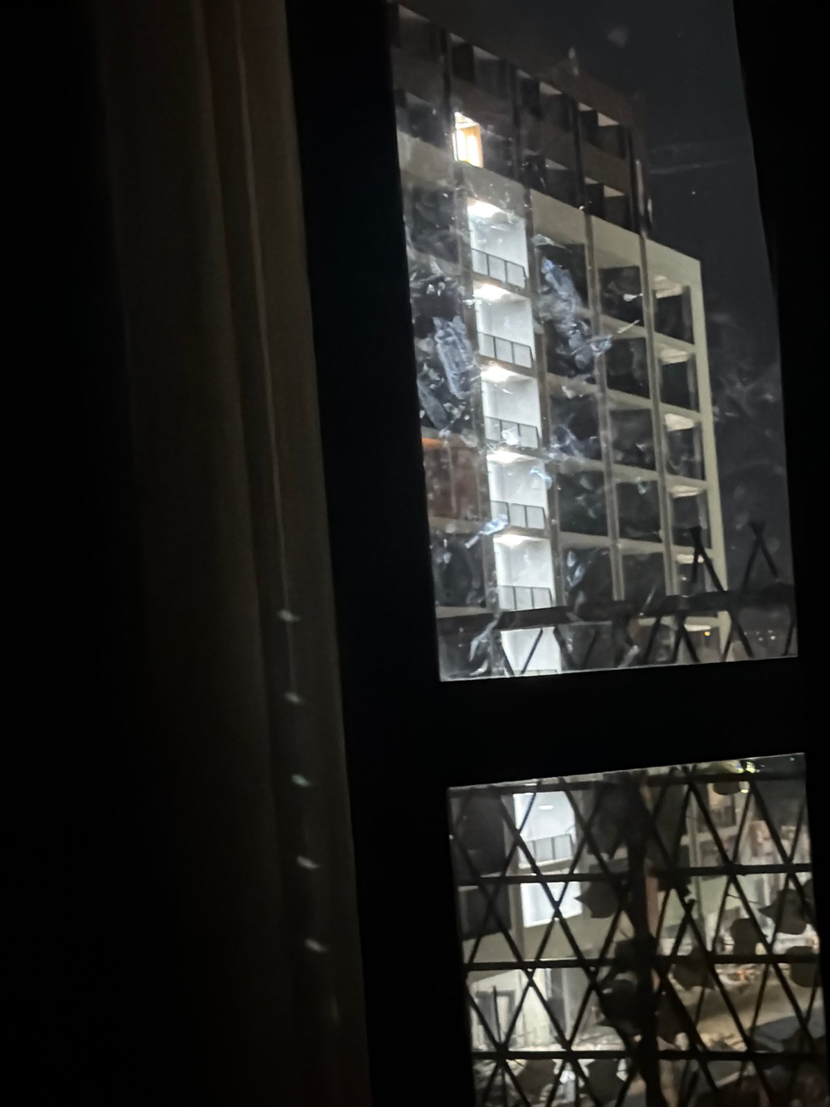 Late evening at home in Tbilisi, snacks and city lights