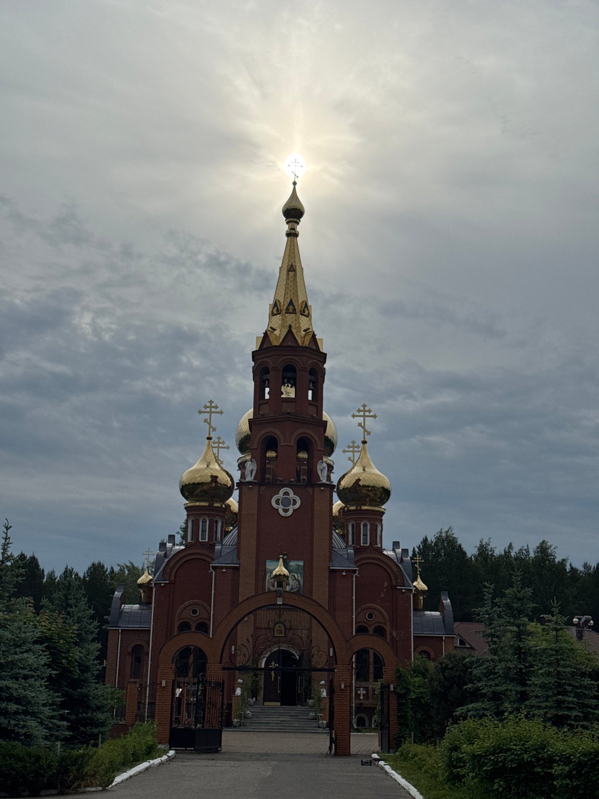 Early morning church visit documented in Chaikovsky, Russia