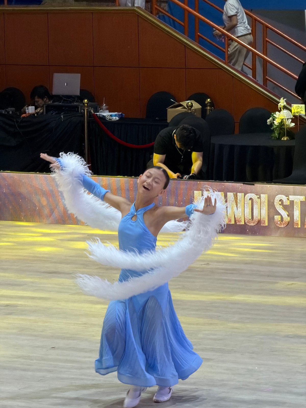 Ballroom dance competition at Hanoi Friendship Palace