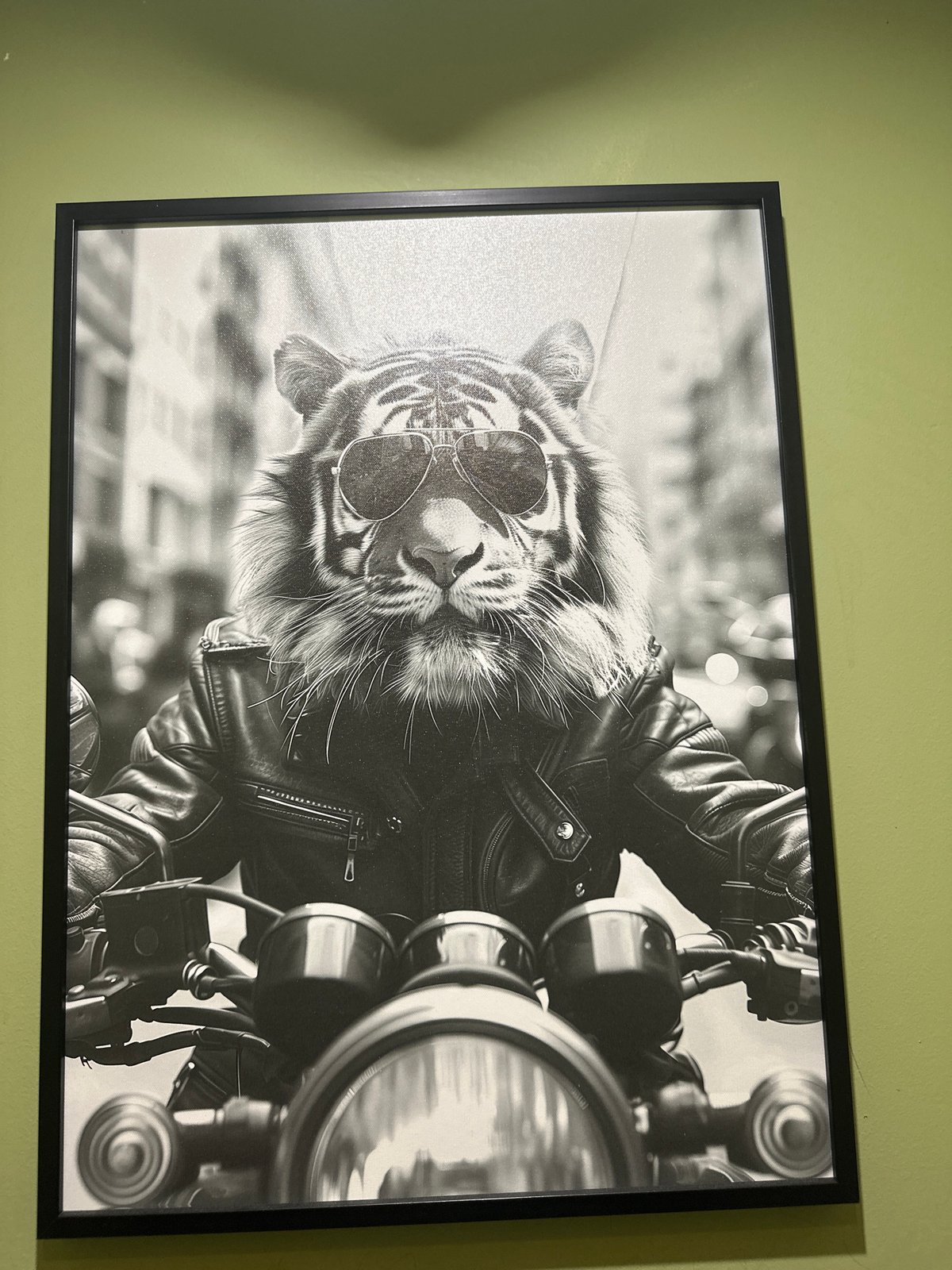 Whimsical animal artwork spotted in Sofia home