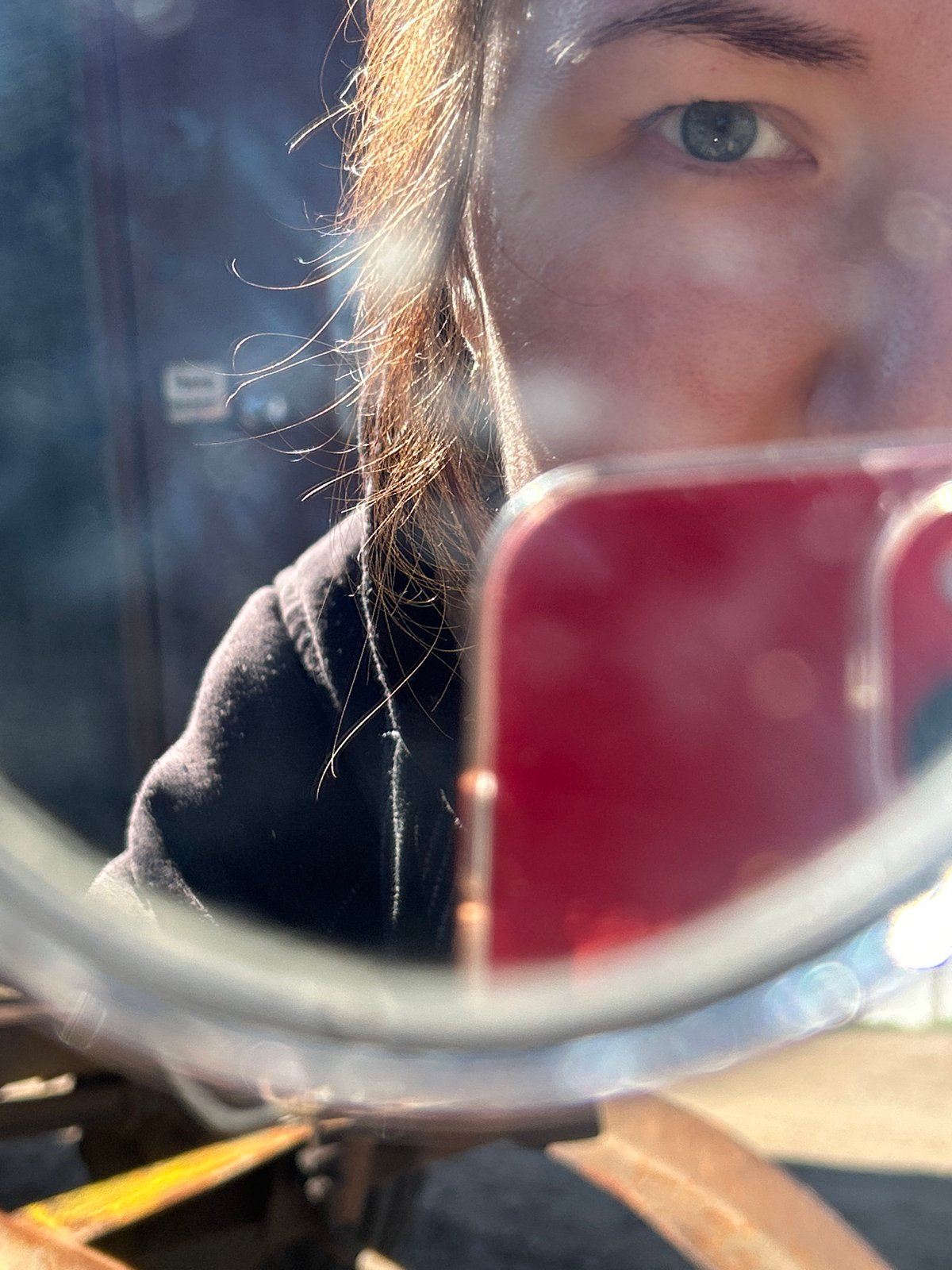 Spring morning documented through personal photography in Noviy, Russia