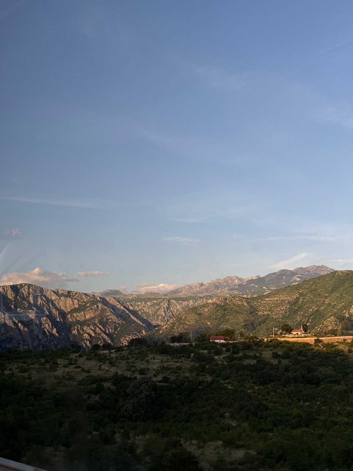 Mountain landscape documented near Klopot, Montenegro