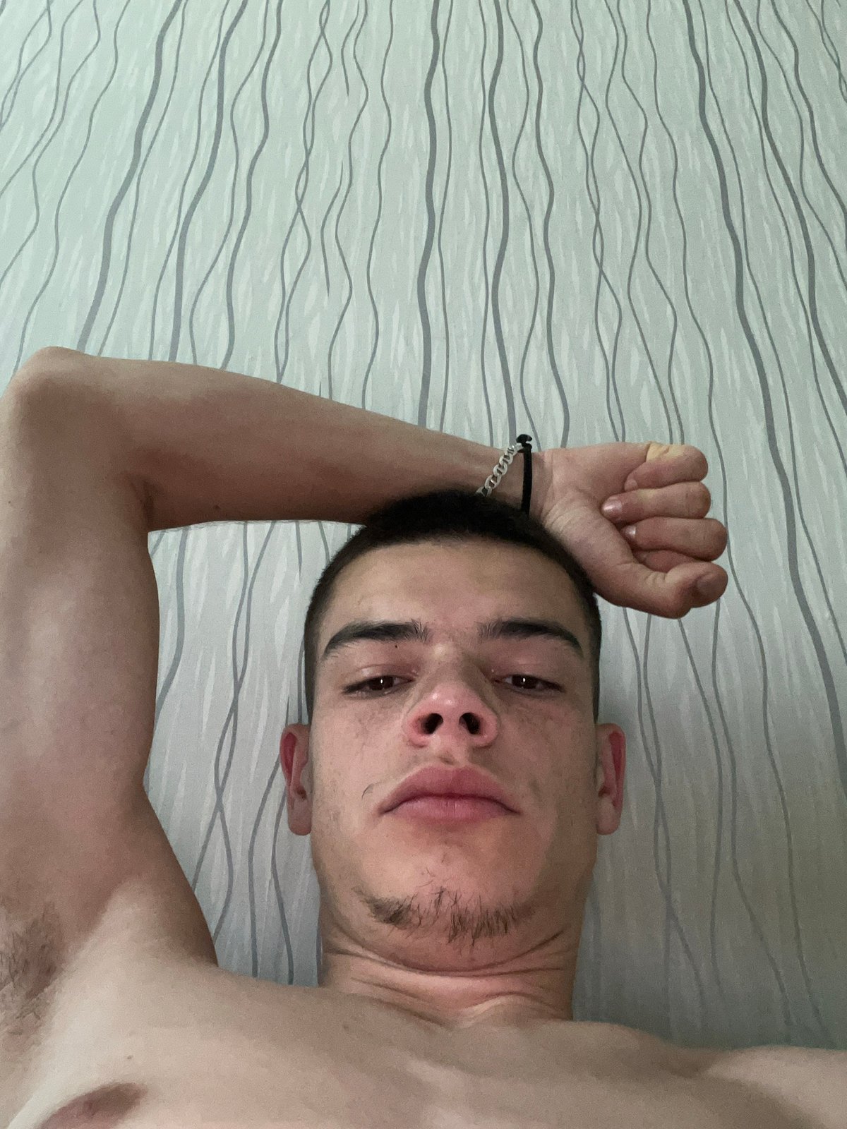Lazy morning selfies in a Sopot room, July 2026