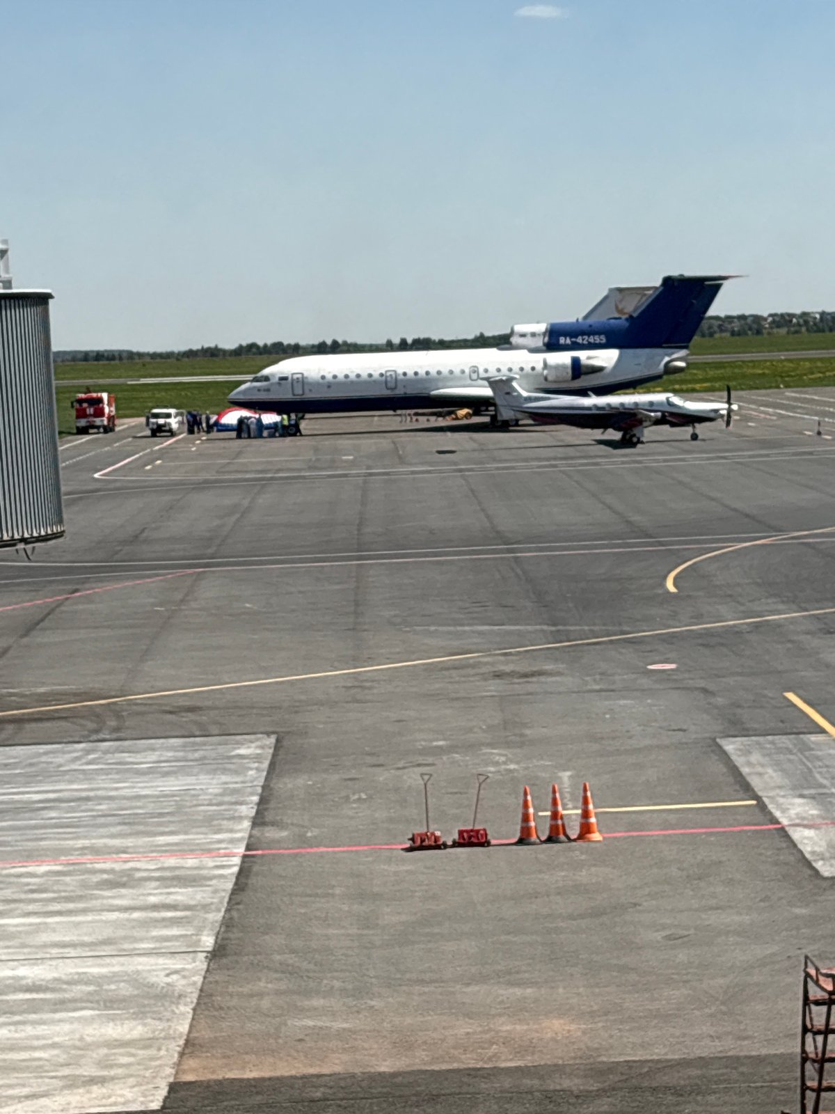 Aircraft and passenger observed at Russian regional airport
