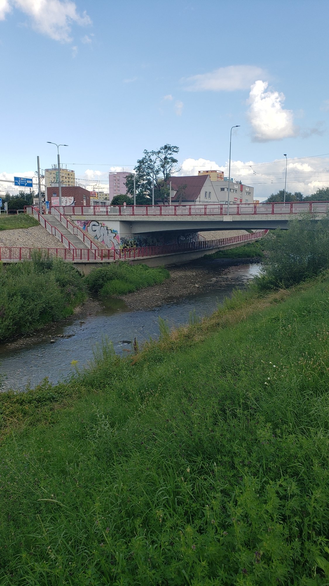 Morning along Prešov's riverside paths and embankments