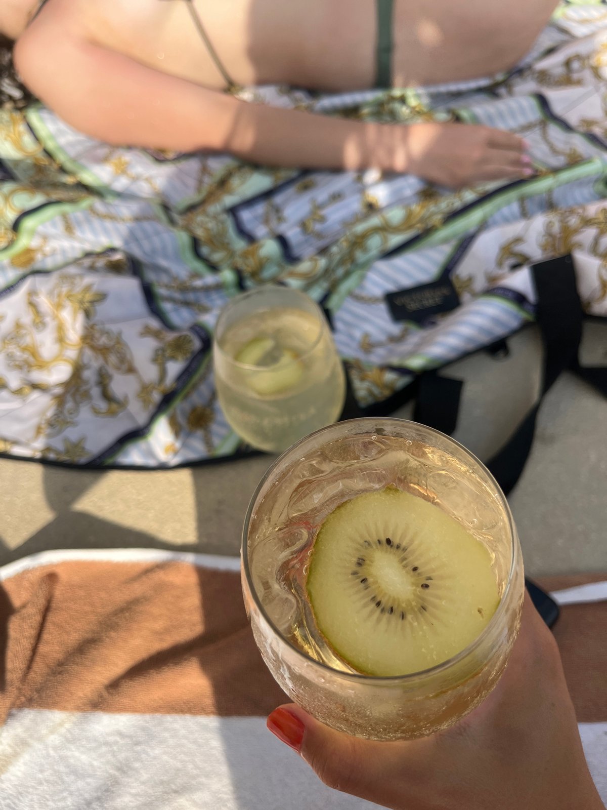 Poolside champagne celebration with breakfast in Brisas de Zicatela