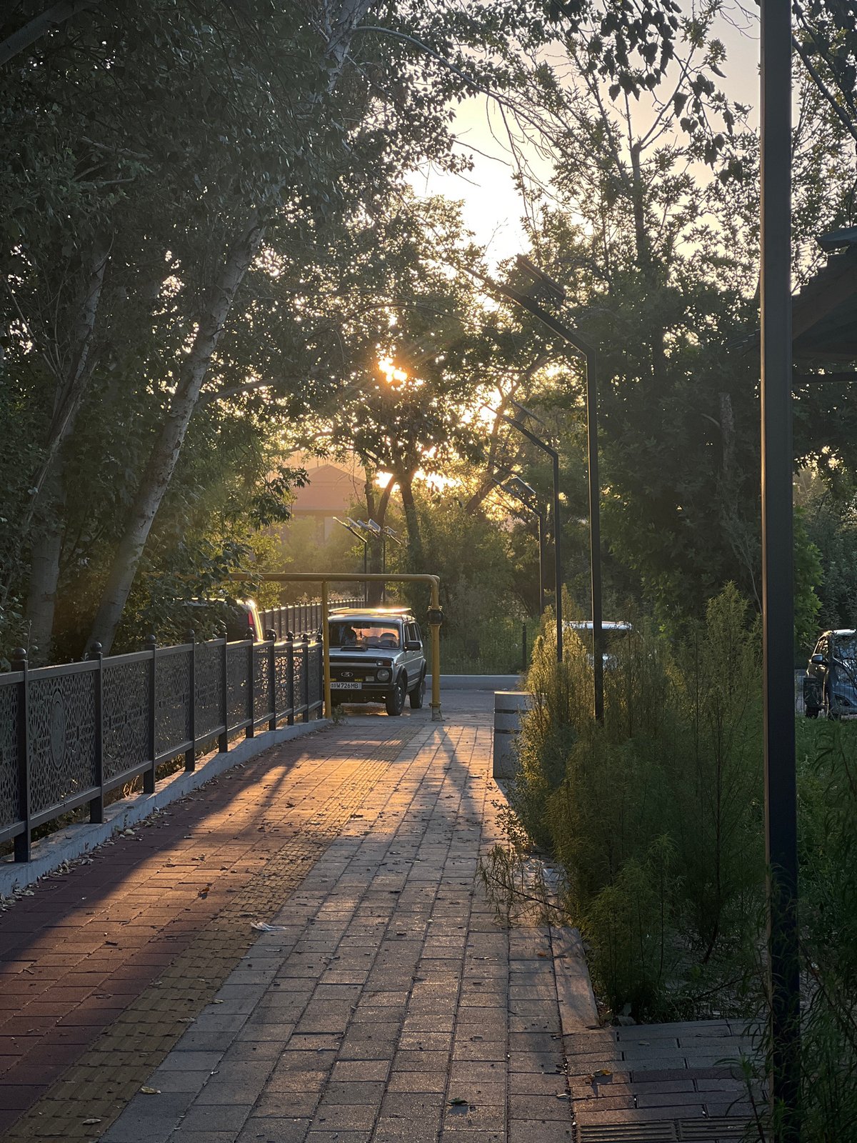Summer evening stroll through Tashkent's streets and parks