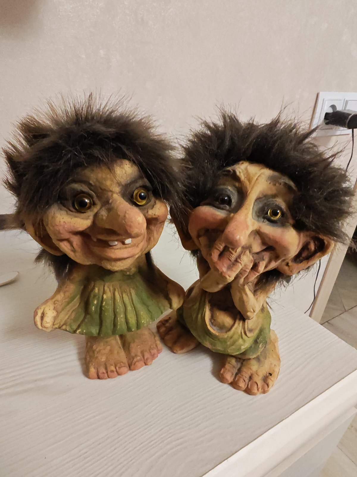 Folklore troll figurines spotted on display in Minsk home