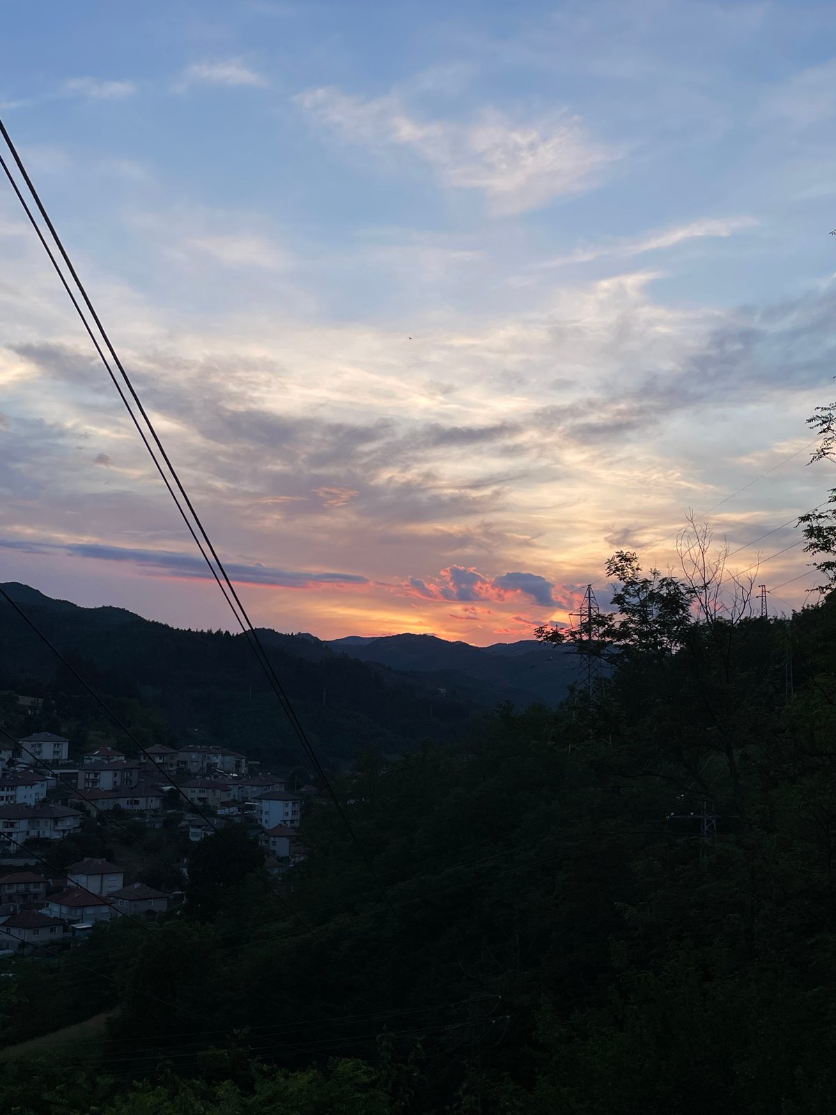 Rural evening with pets captured in Bulgarian town
