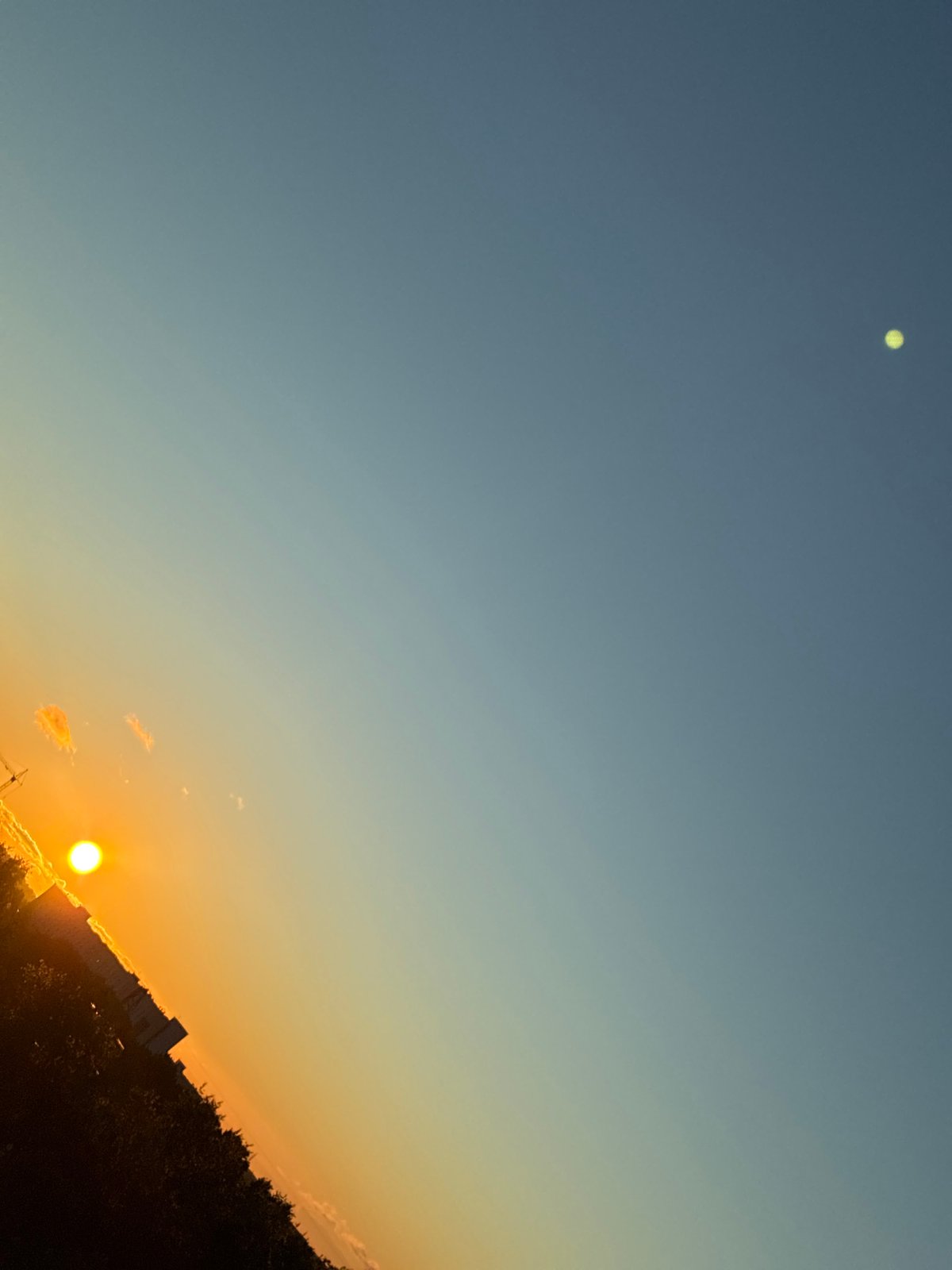 Seven angles on one golden-hour sunset
