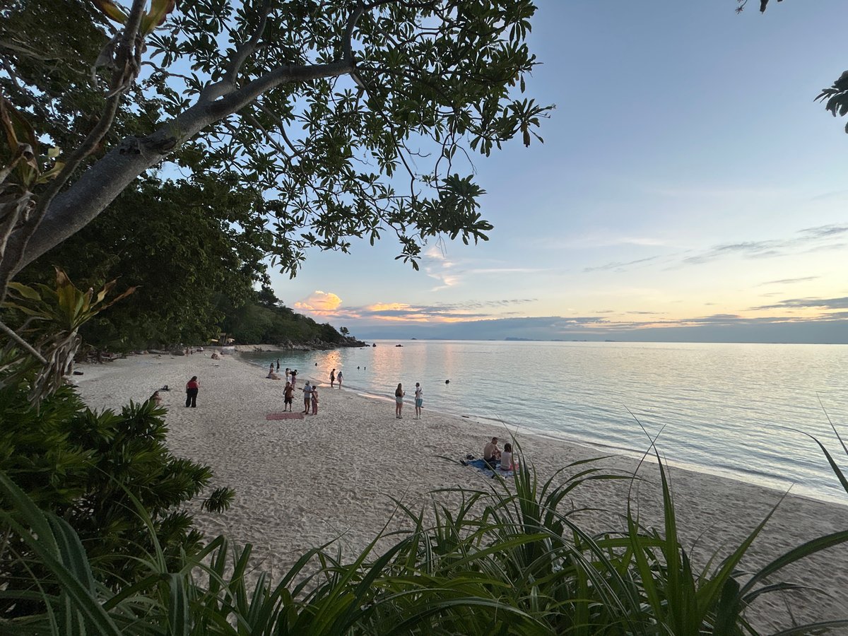 Peaceful dusk scenes captured across Koh Phangan beaches