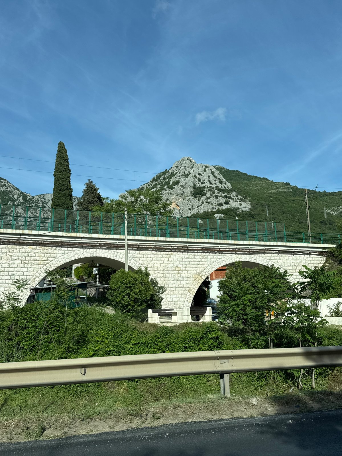 Everyday scenes captured around Sutomore, Montenegro railway bridge area