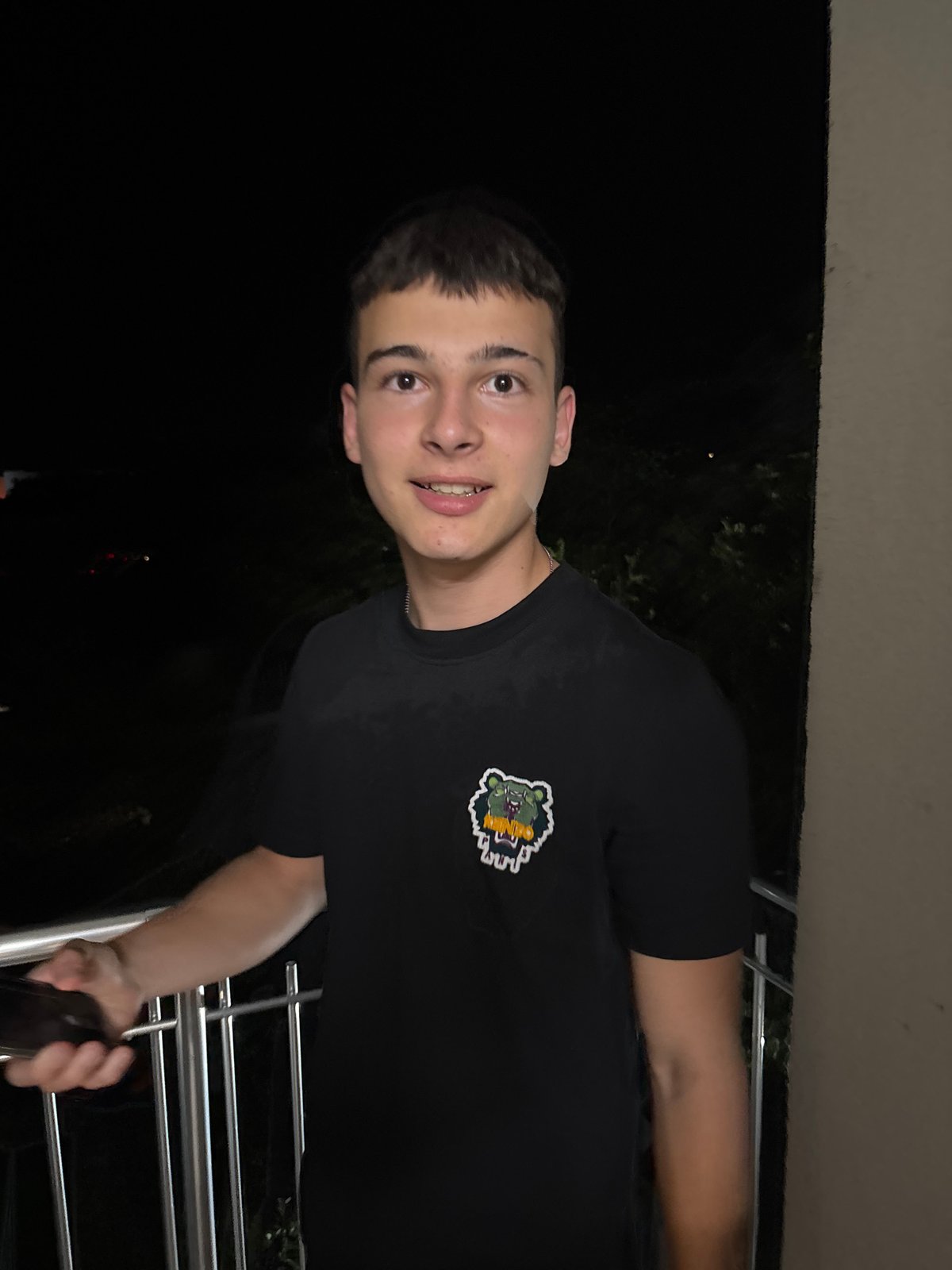Young man photographed around Ruse, Bulgaria during evening hours